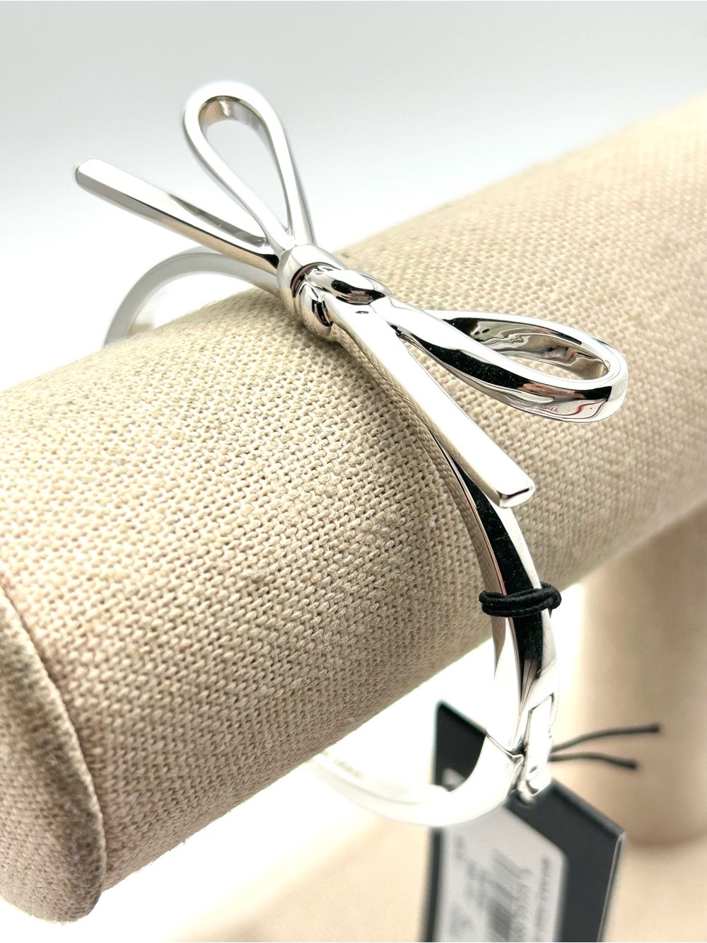 Kate Spade Skinny Mini Silver Hinged Bangle Bracelet NWT